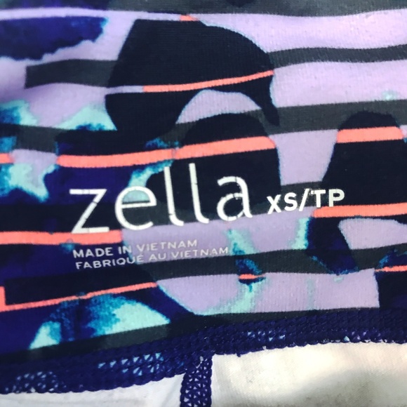 Zella Multicolor Striped Splatter Leggings XS - Picture 8 of 8